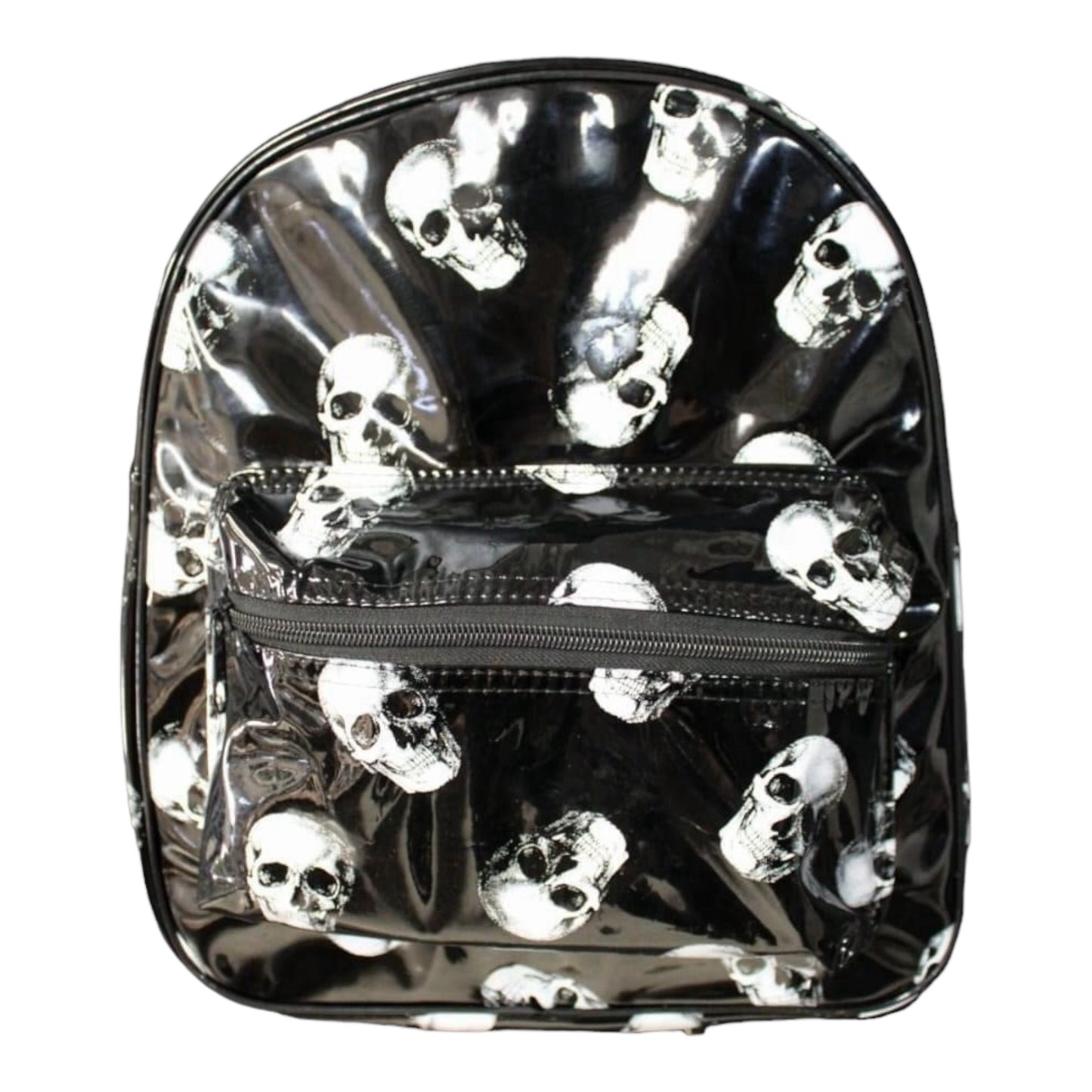 Mini Mochila Cráneos Charol
