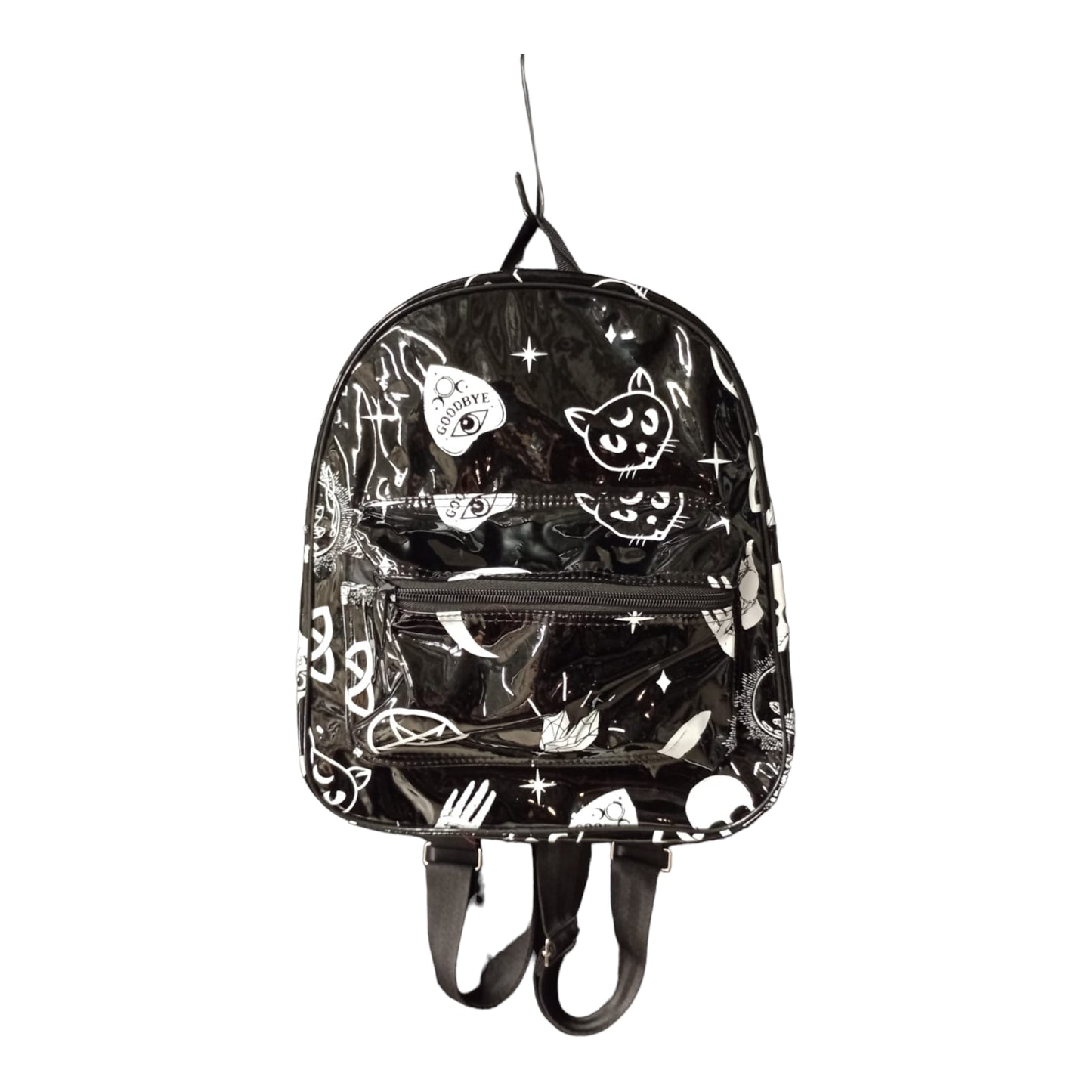 Mini Mochila Gato Charol