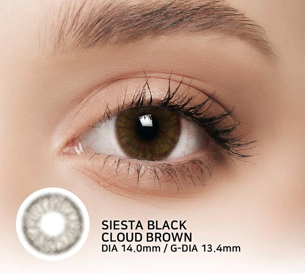 Pupilente Siesta Black Cloud Brown
