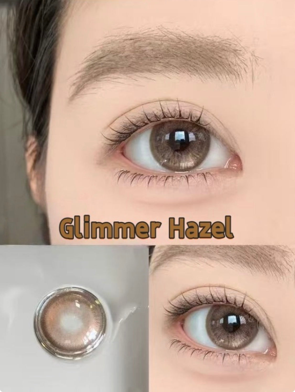 Pupilente Glimmer Hazel
