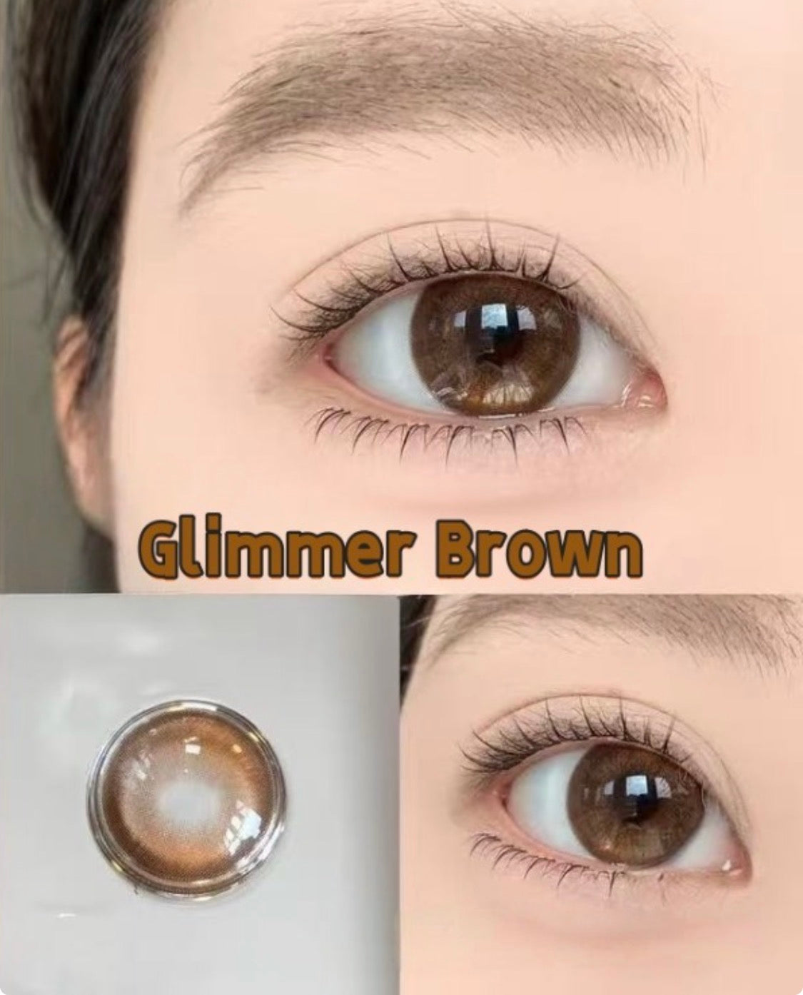 Pupilente Glimmer Brown