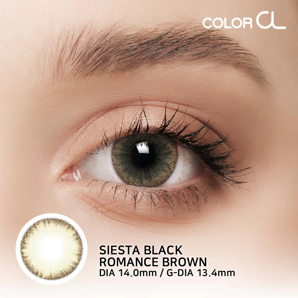 Pupilente Siesta Black Romance Brown