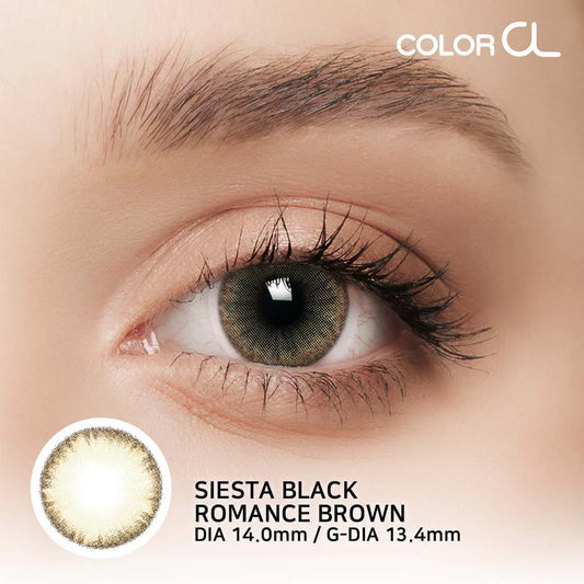 Pupilente Siesta Black Romance Brown