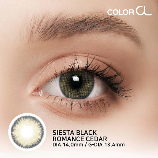 Pupilente Siesta Black Romance Cedar