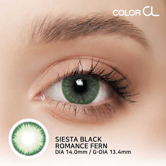 Pupilente Siesta Black Romance Fern