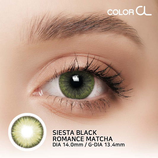 Pupilente Siesta Black Romance Matcha