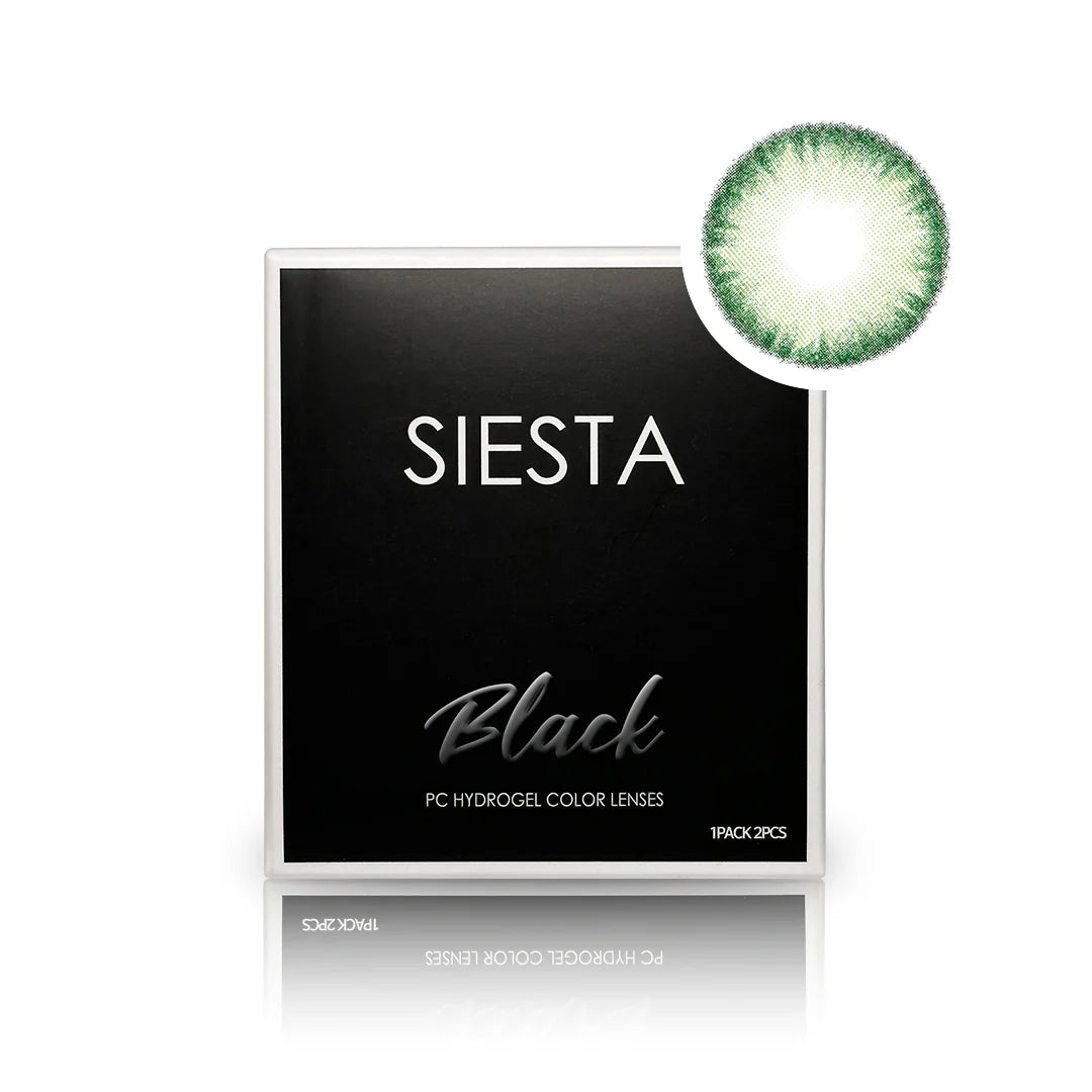 Pupilente Siesta Black Romance Fern