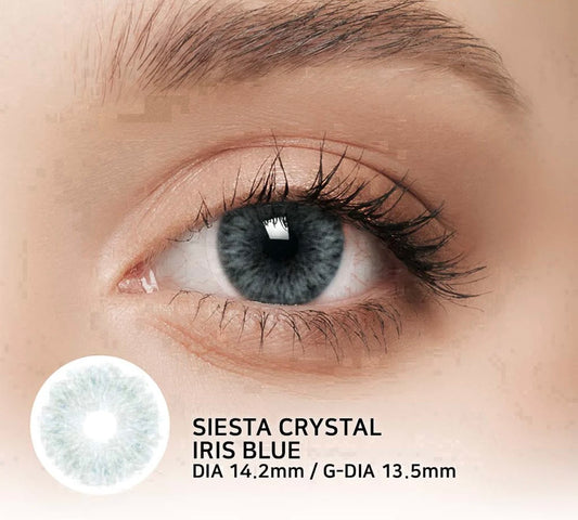 Pupilente Siesta Crystal Iris Blue