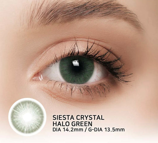 Pupilente Siesta Crystal Halo Green